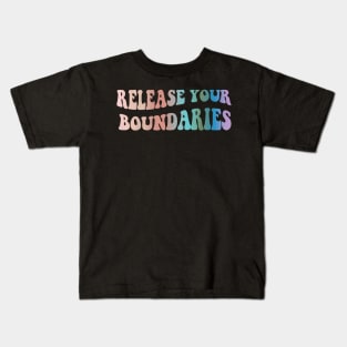 Your Boundaries , mental health awareness Kids T-Shirt